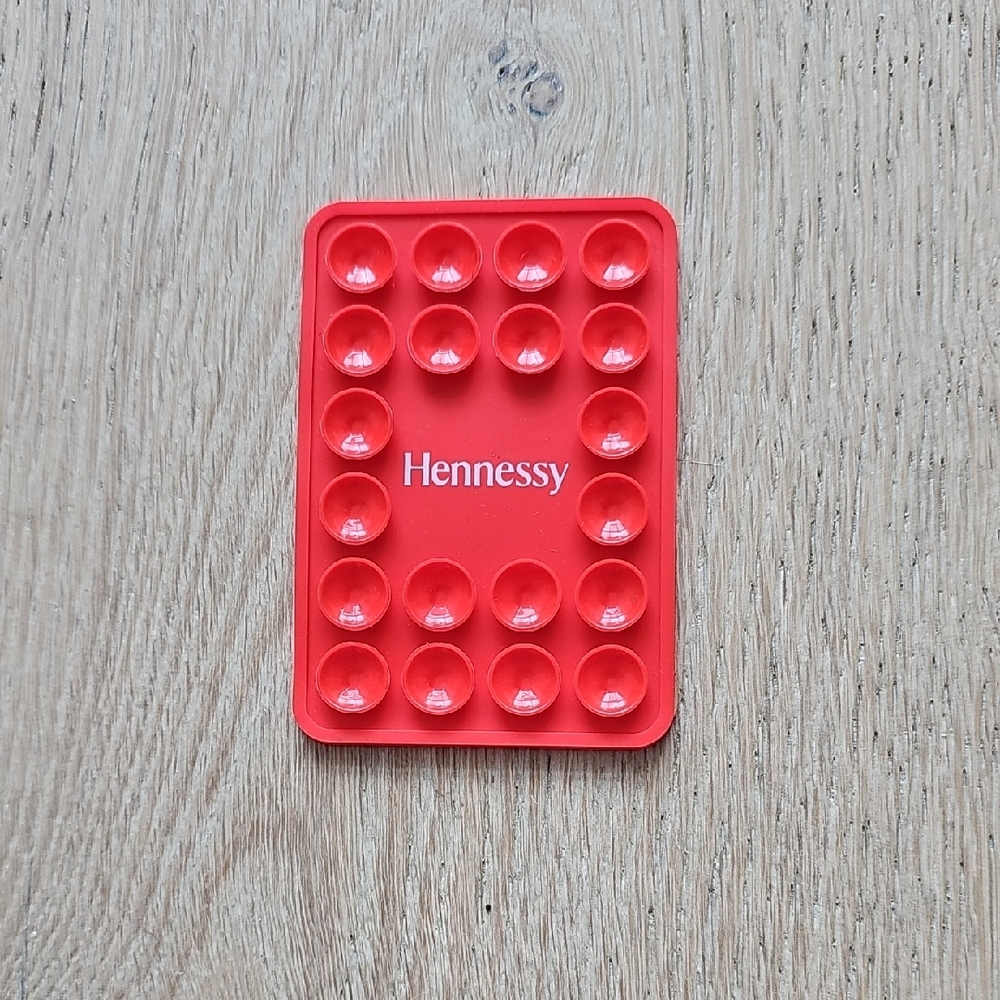 Hennessy Red Silicone Suction Sticker